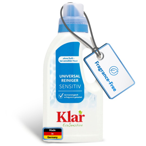 น้ำยาทำความสะอาดพื้นอเนกประสงค์ KLAR Eco Sensitive 500 มล. สูตรเข้มข้น ปราศจากน้ำหอม สำหรับคนทานมังสวิรัติ ผ่านการทดสอบทางผิวหนัง ปลอดภัยต่อสุขอนามัย - Product Image 1