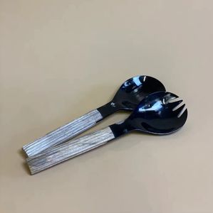 Cuillère de service alimentaire en corne de buffle de vache de conception simple faite à la main hautement polie de taille personnalisée meilleure vente pour un usage domestique - Product Image 6