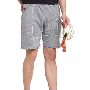 Shorts pour homme en coton 100% doux au toucher, avec des caractéristiques de séchage rapide et respirantes, motif uni, style décontracté, fermeture à cordon - Product Image 4