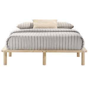 TRIHO THF-1000 Classic Antique Traditional 18 Inch <b>Tall</b> Wooden Bed Frame with Headboard Solid Wood - Product Image 3