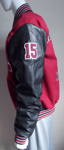 Veste universitaire pour homme de conception OEM, meilleure qualité, nouveau style streetwear, veste en lettres de couleur unie pour homme, taille adulte - Product Image 4