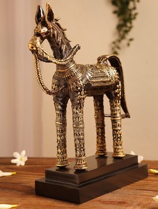 Figurine d'art Nandi en laiton exquis, sculpture artistique pour la maison, le temple, le bureau, décoration d'ambiance, pièce d'art artisanale de qualité supérieure - Product Image 3