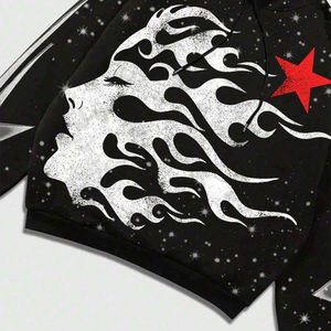 Sudadera Personalizada para Hombre, 100% Algodón, Diseño Urbano Estampado y Bordado, Corte Regular, Servicio OEM - Product Image 5