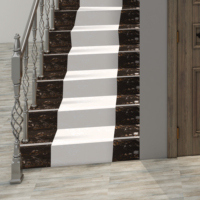 Moderner Stil 300x1200mm 11mm Dicke Polierte Porzellan-Antirutsch-Treppenstufen-Fliesen Marmor-Look Innendekorative SUNNY Fliesen