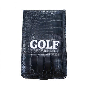 Porte-carte de score de golf à imprimé crocodile, logo personnalisé, porte-carte de score de golf en cuir PU, idée cadeau pour tournoi de golf - Product Image 1