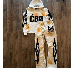 Ensemble de survêtement d'hiver unisexe avec logo personnalisé, vêtements de sport, style streetwear, confortable, respirant, de haute qualité, 100% coton doux - Product Image 4