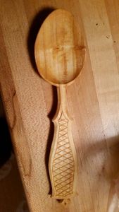 HOME CUILLÈRE EN BOIS SCULPING Logo personnalisé Ustensile de cuisine en bois naturel Cuillère en bois d'acacia solide pour la cuisine - Product Image 5