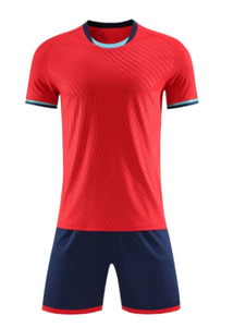 Vente en gros 140GSM 100% polyester maille personnalisée évacuation de l'humidité ensemble de football à manches courtes à séchage rapide - Product Image 2