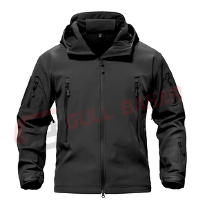 Chaqueta cortavientos de lana Softshell táctica impermeable con estilo OEM para hombre, prendas de vestir cálidas con capucha para cazar, abrigo resistente al invierno - Product Image 5