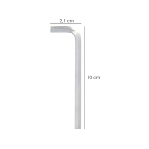 Chiave Allen Lunga in Acciaio Cromo Vanadio Professionale 4,0 mm - Product Image 2