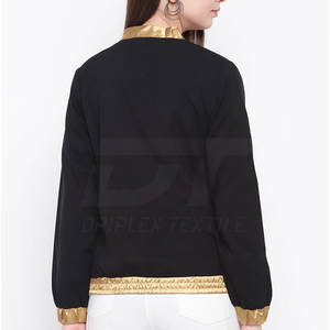 Long Sleeve Zip up Raglan <b>Women</b> <b>Bomber</b> <b>Jacket</b> with Pockets <b>Lightweight</b> and High Quality <b>Bomber</b> <b>Jacket</b> - Product Image 3