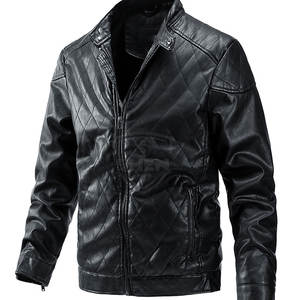 Chaqueta de cuero transpirable a prueba de viento Venta caliente hombres ropa chaqueta de cuero nueva moda hombres chaqueta de invierno - Product Image 1