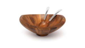 High Quality Natural Acacia Salad Bowl and Handicraft Natural Wooden Color <b>for</b> Kitchenware Wood Bowl Hot <b>Sale</b> Product - Product Image 3