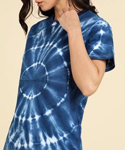 Camisetas Personalizadas Unisex de Alta Calidad para Adolescentes, sin Espalda, Sexy, Tie Dye, Oversize, de Poliéster/Algodón, con Mangas Farol - Product Image 1
