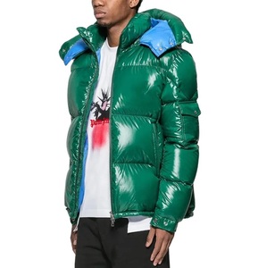 Vêtements d'hiver pour hommes Veste pour hommes de haute qualité Veste en duvet Veste pour hommes Unisexe Shiny Puffer Bomber Jacket - Product Image 2