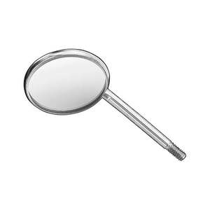 Prix de gros poignées en acier inoxydable miroir buccal dentaire miroir buccal dentaire de l'équipement avec réflecteur poignée outil miroir - Product Image 3
