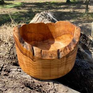 Ensaladera de madera natural para verduras frescas, aperitivos de frutas, pasta y mesa de comedor familiar - Product Image 3