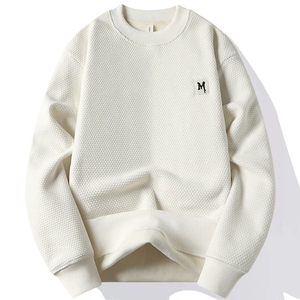 2024 Último diseño al por mayor personalizado impreso hombres sudaderas/cuello redondo ropa casual sudaderas con bajo MOQ - Product Image 4