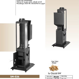 Estufa de pellets para interior DORELLO SM036 - Product Image 1