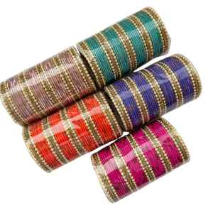 Vintage Custom Design Trendy High-quality Wedding Jewelry Elegant Multi-Color Pearl Stone Bridal <b>Bangles</b> Geometric Pattern Gold - Product Image 1