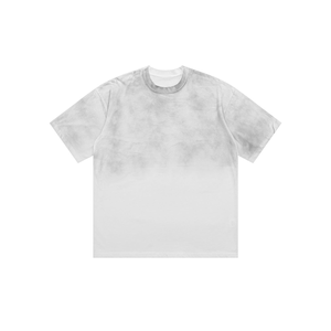 T-shirt oversize à épaules tombantes pour homme 100% coton personnalisé Streetwear T-shirt épais teint uni pour homme - Product Image 1