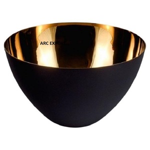 Cuencos antiguos creativos de metal interior de aluminio grande hermoso color marrón 3 formas diferentes para servir organizador de cocina - Product Image 2