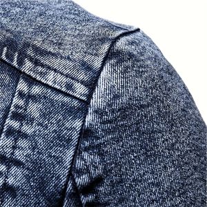 Vente en gros 100% coton Veste en jean personnalisée pour homme Style vintage de haute qualité et boutons délavés à l'acide pour la saison d'hiver - Product Image 6