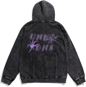 เสื้อฮู้ดแฟชั่นคุณภาพสูง พิมพ์โลโก้ตามสั่ง ป้ายเสื้อผ้าแบบกำหนดเอง เสื้อสเวตเชิ้ตและเสื้อฮู้ด พิมพ์ลายคุณภาพสูง เสื้อผ้าสตรีทแวร์ - Product Image 3