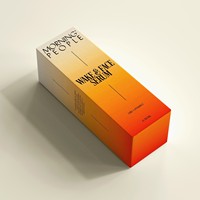 Carpeta Minimalista de Cartón Blanco Desechable y Ecológica Personalizada para Suscripciones de Cuidado de la Piel/Cosméticos con Marca Personalizada