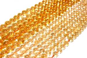 Collares de Cuarzo Citrino con Cuentas de Mala Anudadas a Mano, Estilo Bohemio, 7 Chakras, Hechos por Artistas Indios - Product Image 5