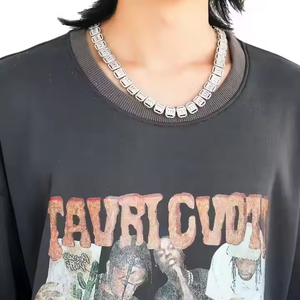 Collar de cadena de diamantes de moissanita de corte esmeralda de plata 925 Premium de 18 pulgadas, joyería fina de Hip Hop de lujo de alta claridad para hombres y mujeres - Product Image 4