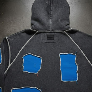 Fabricant en gros de sweat-shirts délavés de haute qualité, sweat-shirts brodés délavés à l'acide, sweat-shirts délavés d'hiver pour hommes - Product Image 5