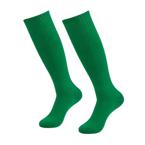 Striped Knee-High Football Sports Socks for Youth Anti-Slip Long Athletic Training Socks for School Bottom Logo Position - Product Image 1