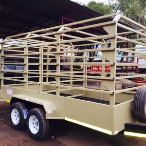 Nuevas remolques para ganado en venta, semirremolque para ganado de alta resistencia con neumáticos 12r22.5, materiales de acero y aluminio en stock para la venta. - Product Image 1