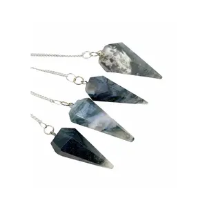 Pendulums Metaphysical Indian Blue Lace Agate Communication Rod Enhance Clear Communication in Readings