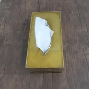 Cubierta de caja de pañuelos de latón de diseño premium con detalles Vintage para un aspecto real disponible a un precio asequible de la India - Product Image 3