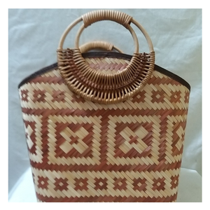 Bolso de algas marinas de tejido natural, elegante monedero de paja con interior forrado, perfecto para el verano, de Vietnam - Product Image 1