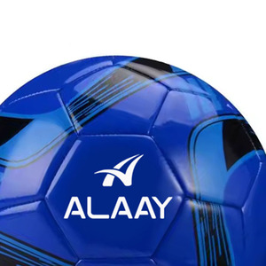Alaay Ballon de football personnalisé Logo coloré cousu à la machine Extérieur PVC PU TPU Taille 5 Ballons de football 5 pour l'entraînement de match - Product Image 5