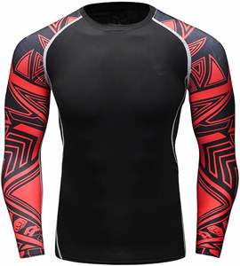 Camisa de compresión personalizada MMA Rashguard OEM BJJ para entrenamiento de Jiu Jitsu, ropa de lucha ligera de manga larga - Product Image 3