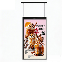 Écran d'affichage numérique double face sur pied LCD haute luminosité avec animation pour la publicité en vitrine de magasin de détail