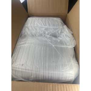 ProTakeOut [9 x 9 x 3 pulgadas] Contenedores deslizantes blancos de 3 compartimentos, paquete de 150, con cierre central, para llevar, duraderos y ecológicos, de MFPP - Product Image 6