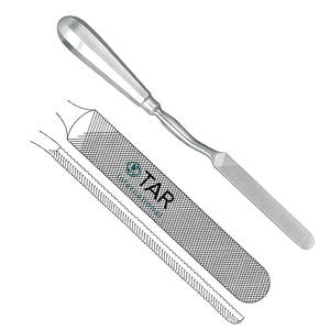 Lima de Hueso de Acero Inoxidable de Alta Calidad con Mango Hueco de 28 cm (11 Pulgadas), Instrumento Quirúrgico Ortopédico para Dar Forma y Suavizar Huesos - Product Image 6