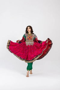 Kuchi afghan fait à la main ethnique tribal traditionnel brodé femmes robe afghane taille longue en multicolore OEM ODM entretenu - Product Image 5