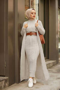 New Season <b>Women</b> Winter Islamic Clothing Abaya <b>Dress</b> <b>Kaftan</b> Tunic Dubai Muslim Islamic Fashion Turkish Made Islamic <b>Dresses</b> - Product Image 5