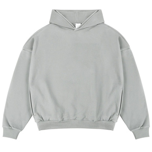 Sweat à capuche ample pour hommes de qualité supérieure en coton lourd polaire Baggy Street Fashion Factory Direct - Product Image 1