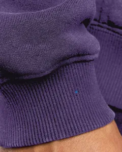 Men's Purple Hooded Sweatshirt Oversized Fit Solid <b>Colour</b> Casual Fleece Hoodie With Front Pocket Autumn Wear 2027 - Product Image 6