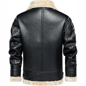 New Best Selling Men's Casual Leather Jackets Custom Leather <b>Coat</b> Men <b>Winter</b> Jacket - Product Image 2