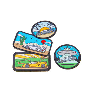 แผ่นปักลายผ้าสำหรับรีดติดเสื้อผ้า ลายการผจญภัยกลางแจ้ง ท่องเที่ยว ธรรมชาติ วันหยุดพักผ่อน  แบบเย็บติดหรือรีดติด - Product Image 5