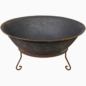 Bol de foyer moderne avec support, foyer d'extérieur en métal et fer pour le jardin - Product Image 5