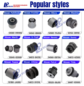 Bilusi OEM 54560-01G00 5456001G00 Venta al por mayor Piezas de suspensión Buje de brazo de control delantero para <span class=keywords><strong>NISSAN</strong></span> URVAN NP300 D22 <span class=keywords><strong>Pick</strong></span> <span class=keywords><strong>up</strong></span> - Product Image 3